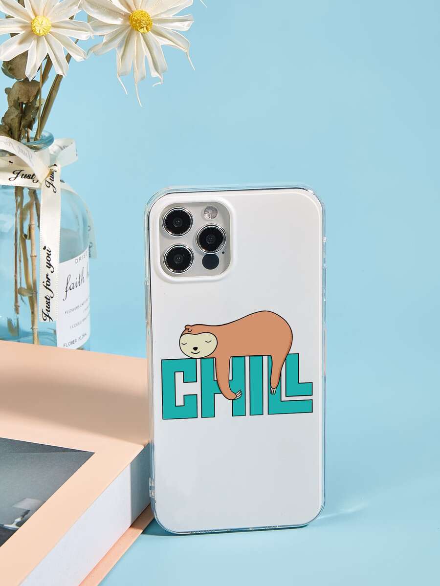Coffeeman Cartoon Sloth Phone Case - Multicolor - View 1