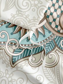 Mandala Print Duvet Cover Set Without Filler - Multicolor - View 2