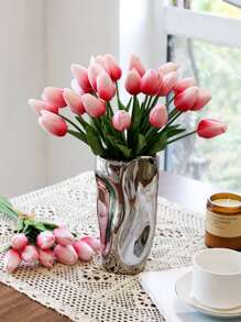 5 cái/18 cái/27 cái, 13,8in/35cm Hoa tulip nhân tạo, Hoa tulip PU nhân tạo lãng mạn hiện đại, Hoa tulip mềm mại, Thích hợp để trang trí nhà cửa, Trang trí nhà ở tối giản, Hoa tulip nhân tạo cho Ngày của Mẹ, Ngày lễ tình nhân, Bình hoa, Trung tâm bàn ăn, Quà tặng ngày lễ, Trang trí đám cưới, Nhà bếp, Quán cà phê, Đạo cụ chụp ảnh, Tiệc tại nhà, Quà sinh nhật, Trang trí tường DIY ngoài trời, Trang trí mùa xuân - Nhiều màu - Xem 3