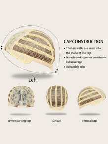 Synthetic Heat Resistant Wigs Gold Straight Hair Full Machine Made Daily Used For Women Cosplay Natural Looking Synthetic Soft Blonde Wig - Gold - View 4