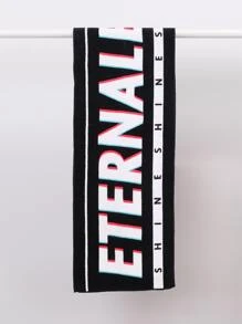 1 pieza Toalla de deporte con estampado de letra de color al azar - Multicolor - Ver 3