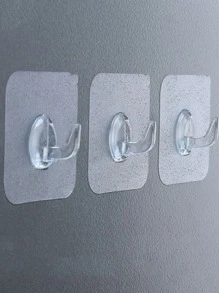 10/50 Móc dán trong suốt vô hình, Không cần khoan Nylon trong suốt - Trong sáng - Xem 12