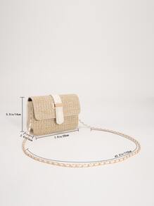 Túi Crossbody Nữ Khóa Kỳ nghỉ - Màu Khaki - Xem 3