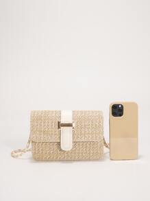 Túi Crossbody Nữ Khóa Kỳ nghỉ - Màu Khaki - Xem 5