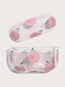 桃子樣式透明保護殼適用於AirPods Pro - 彩色 - 查看 3