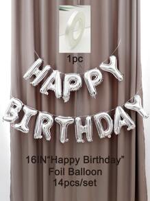 1 套生日派对气球，银色 PE 背景装饰气球，适合生日派对、圣诞节 - 銀色 - 查看 3