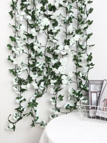 Dây leo hoa nhân tạo 1pc 2.3M - trắng - Xem 1