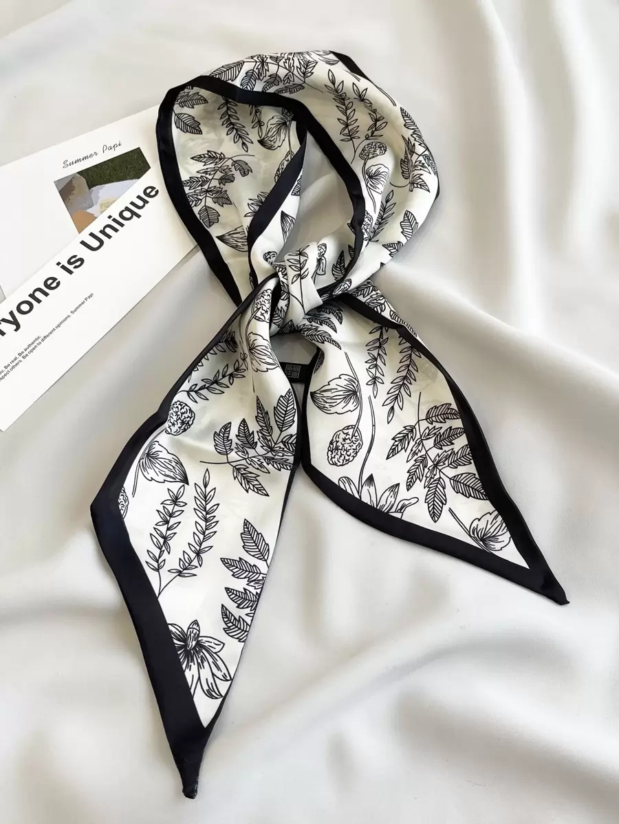Khăn quàng cổ thời trang in hình chiếc lá cho cuộc sống hàng ngày Bandana, dây buộc tóc, băng đô lý tưởng để tôn lên vẻ ngoài của bạn - Nhiều màu - Xem 1