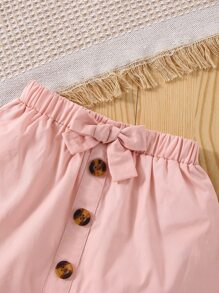 嬰兒女孩心形和字母圖形連身衣和蝴蝶結前裙和頭帶 - 彩色 - 查看 8