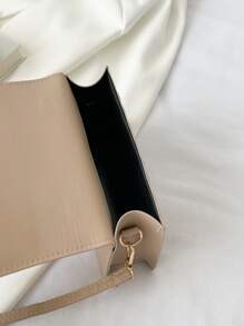 Minimalist Butterfly Decor Hobo Bag - Khaki - View 5