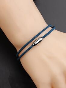 Pulsera de hebilla de atracción magnética de moda y popular para hombres para regalo de joyería y para una apariencia elegante
