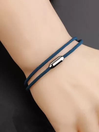 時尚流行男士磁性吸引扣手鍊，適合珠寶禮物和時尚外觀