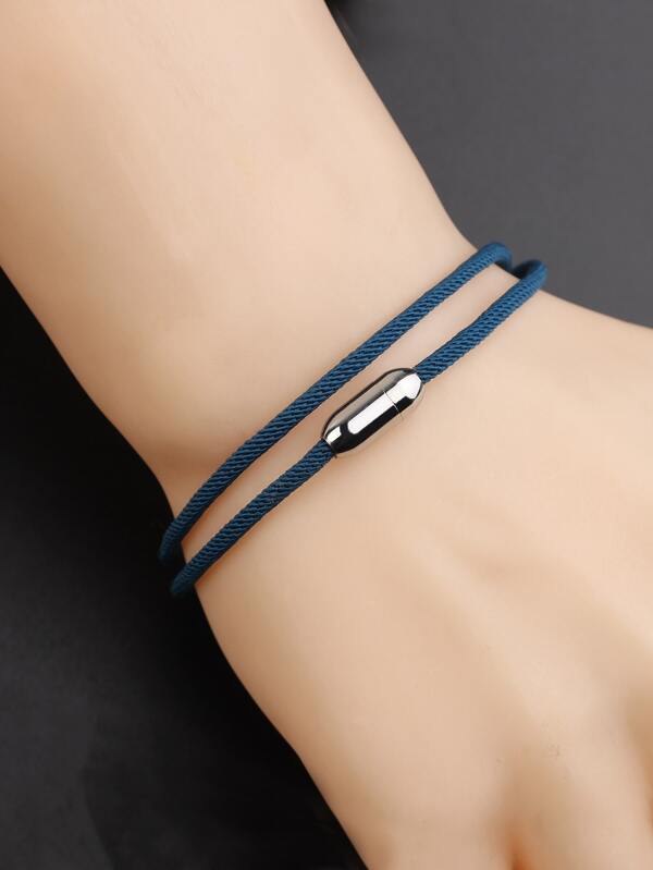 Fashionable and Popular Men Magnetic Attraction Buckle Bracelet for Jewelry Gift and for a Stylish Look