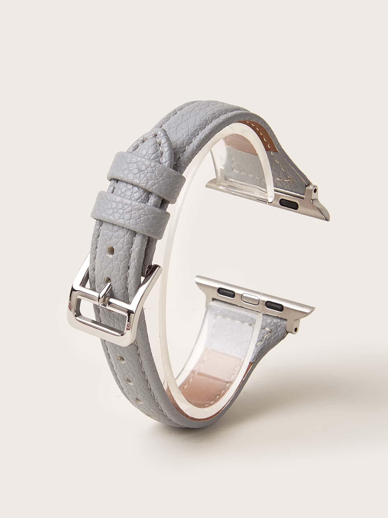 PU Watchband Compatible With Apple Watch - Grey - View 1