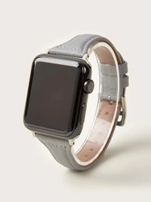 PU Watchband Compatible With Apple Watch - Grey - View 3