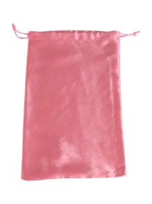 1pc 18*30CM Satin Wig Storage Bag - Dusty Pink - View 4