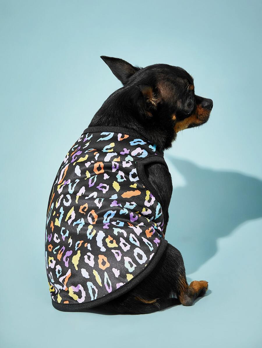 PETSIN 1pc Leopard Print Pet Tank