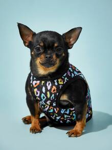PETSIN 1pc Leopard Print Pet Tank