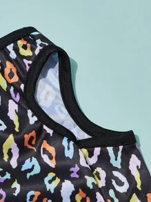 PETSIN 1pc Leopard Print Pet Tank