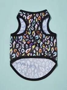 PETSIN 1pc Leopard Print Pet Tank