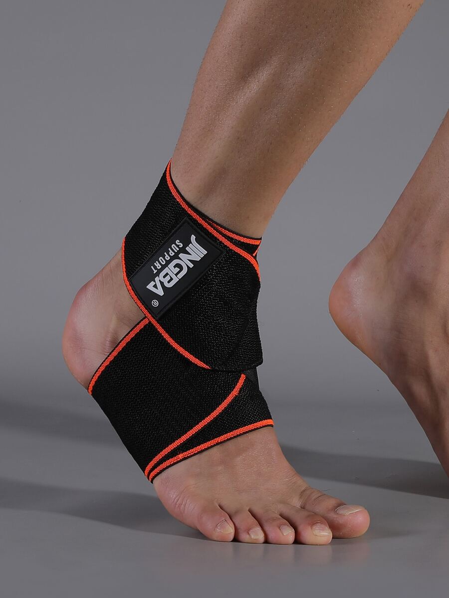 JINGBA SUPPORT 1pc Letter Graphic Ankle Brace - Orange - View 1