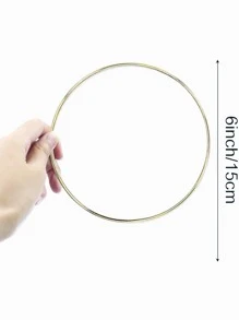 1pc DIY Iron Ring - Gold - View 3