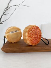 Hộp đựng thiết kế bánh trung thu 3D tương thích với Airpods - Màu vàng - Xem 7