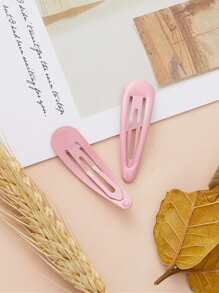 6pcs Minimalist Cute Y2K Colorful Hair Clip For Daily Casual Outing Wear Claw Clips Hair Claws Hair Barrettes, School Stuff, Pink Hair Clips, Hair Accessories, Valentines Accessories, Head Accessories - Pink - View 2