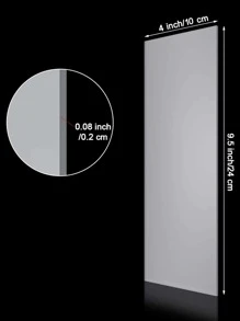 1pc Clear Cake Scraper - Trong sáng - Xem 4