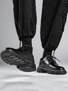 男士前綁帶牛津鞋