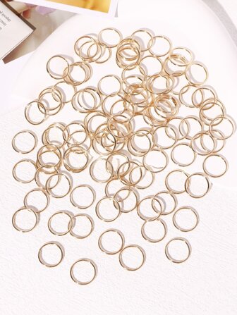 100入組DIY電話線髮圈配件