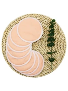 8pcs/Pack Minimalist Nursing Pads, Suitable For Pregnant Women Daily Use - Dusty Pink - View 3