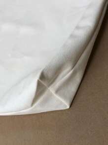 Túi Xách tay Nữ Hoạt hình Lá thư Đôi tay cầm Sẵn sàng - Màu be - Xem 4