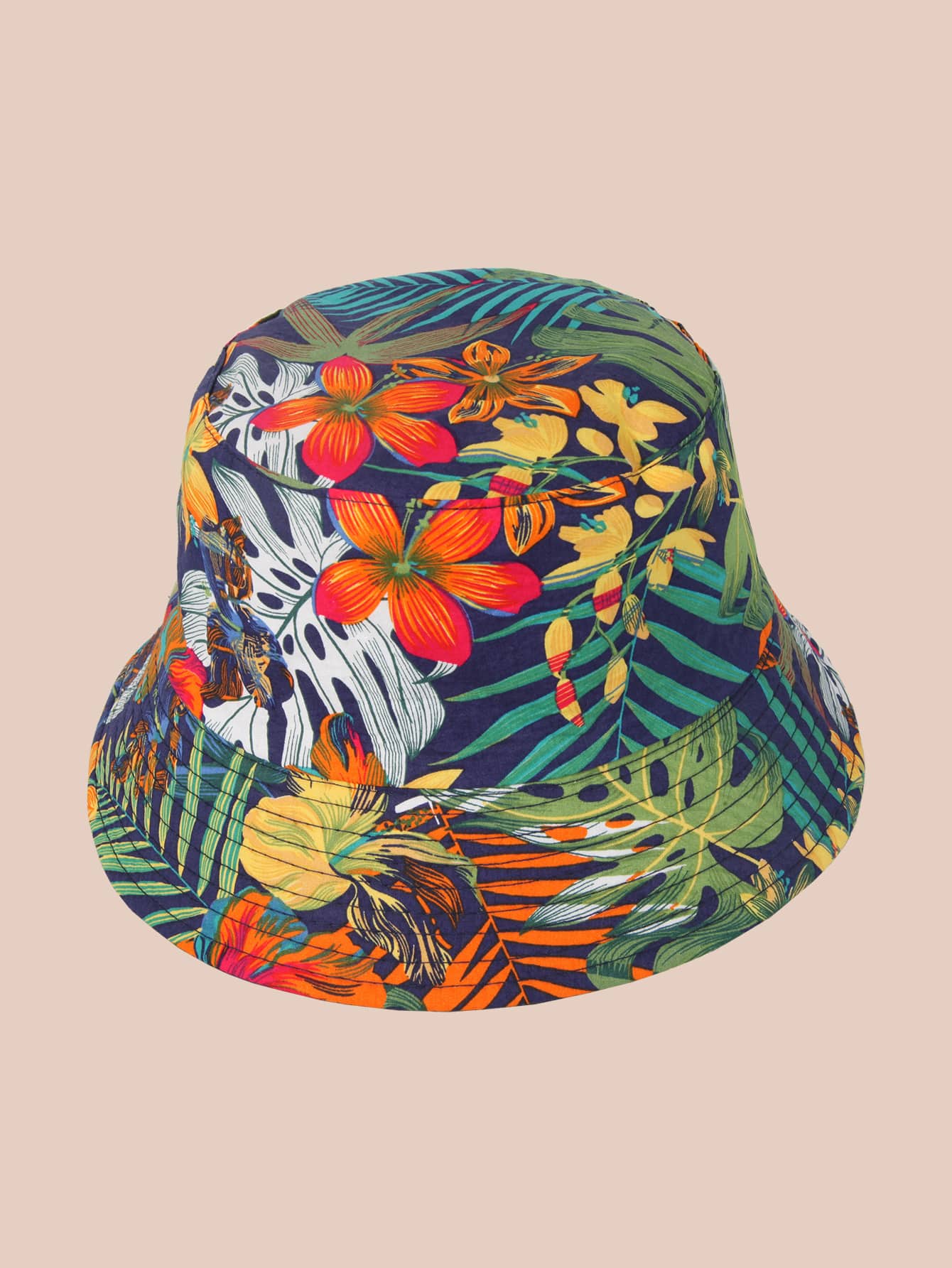 Floral Bucket Hat Fashion Flower Print Summer Cap - Walmart.com