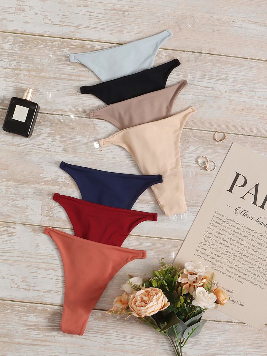 7pack Clear Strap Panty - Multicolor - View 1