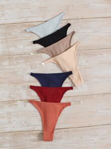 7pack Clear Strap Panty - Multicolor - View 5