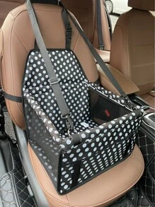 1 Máy Tính In Hình Vải Oxford Có Thể Gập Lại Ghế Trước Xe Thú Cưng Giỏ Đựng Đồ, Thảm Du Lịch Cho Thú Cưng Cho Các Hoạt Động Ngoài Trời - Đen và trắng - Xem 2