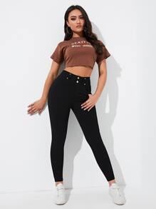 Rivivi 女式休闲纯色修身长裤