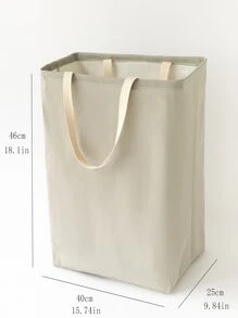 Cesto para la ropa simple - Gris Claro - Ver 3