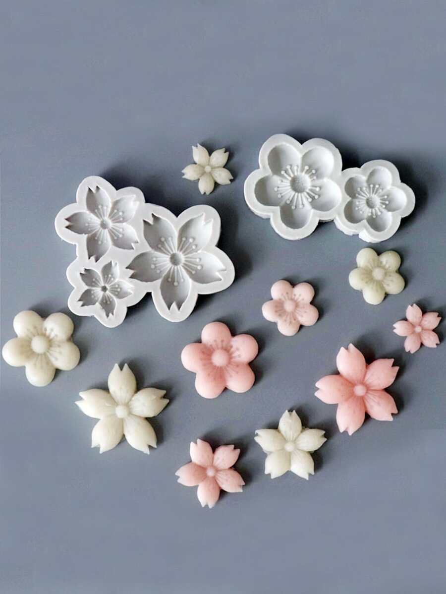 1入組花朵形狀隨機糖果模具 - 彩色 - 查看 1