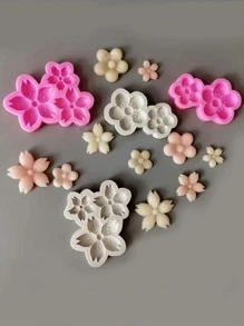 1入組花朵形狀隨機糖果模具 - 彩色 - 查看 2