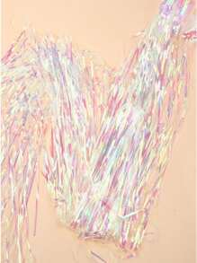 1入組塑膠流蘇窗簾 - 粉色 - 查看 5