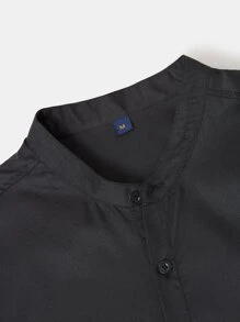 Manfinity Men Letter & Scorpion Print Shirt - Black - View 5