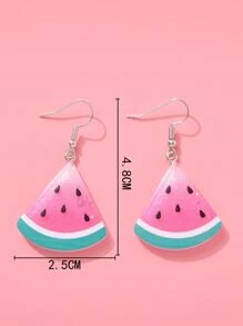 Pendientes para niños Fruta - Rosado Sandía - Ver 3