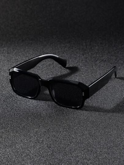 1 قطعة نظارات بلاستيكية رجالية بتصميم هندسي كلاسيكي عصري للشاطئ في العطلات الاستوائية وأنشطة الشاطئ والرياضية والتصوير الفوتوغرافي بالشارع واكسسوارات الأنشطة الخارجية والرحلات الصيفية