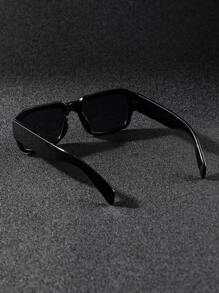 1 Pieza Gafas vintage de plástico con diseño geométrico para hombres, accesorio de moda clásica para vacaciones tropicales en la playa, regalo, actividades casuales al aire libre, golf, fotografía callejera, juguetes de playa para vacaciones de verano, al aire libre, viajes.