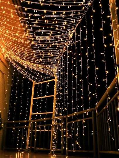 1 pieza Tira de luces LED de 10m/100 LED, alimentada por USB con 8 modos, luces decorativas de colores para el hogar, habitación, jardín, boda, dormitorio, patio, fiesta, árbol de Navidad, camping, oficina