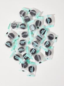 30pcs Facial Compressed Charcoal Mask Particles Nonwoven Sheet Moisturizing Mask For Face - Black - View 2