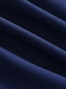 Manfinity Hypemode 男士撲克牌圖案襯衫不帶T恤 - 藏蓝色 - 查看 5