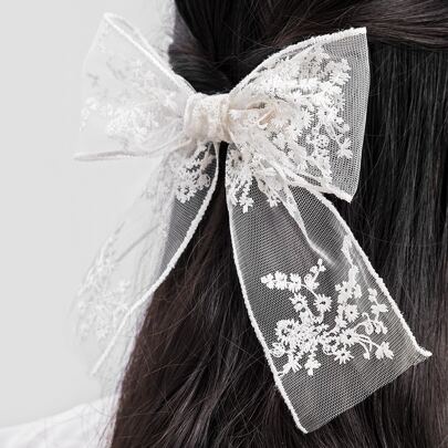 Bow Decor Alligator Hair Clip